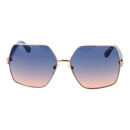 Rose Gold Metal Sunglasses