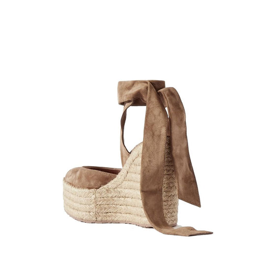Beige Calfskin Espadrilles