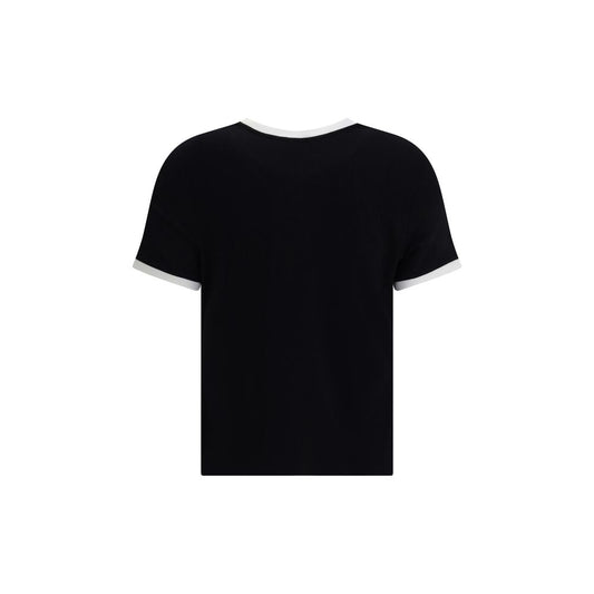 Black Viscose T-Shirt
