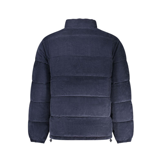 Blue Polyester Men's Jacket