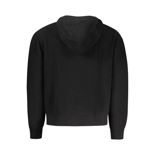 Black Organic Cotton Men's Cardigan