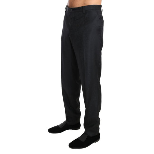 Gray Cotton Dress Pants