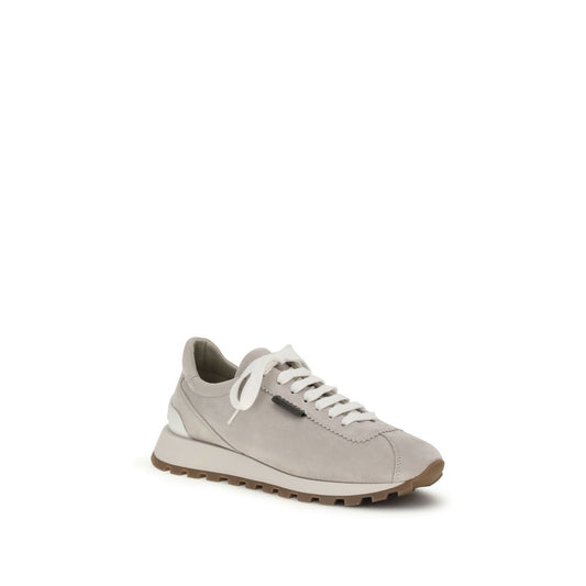 Gray Rubber Platform Sneakers