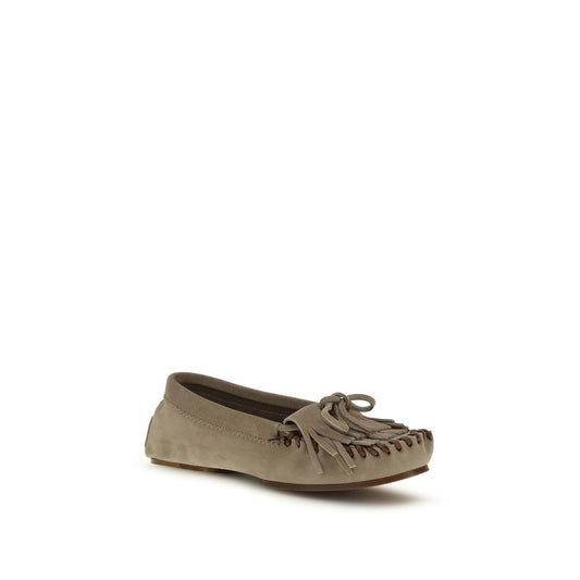 Gray Calf Leather Bos Taurus Moccassin