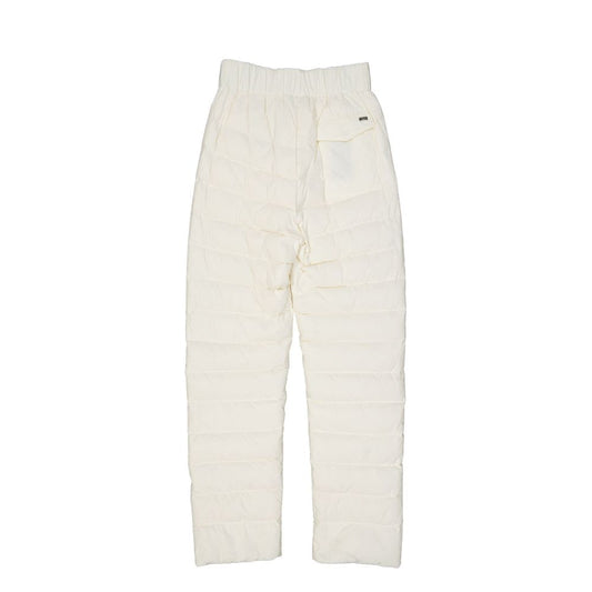 White Polyamide Athletic Pants