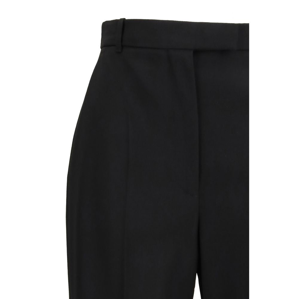 Black Cotton Dress Pants