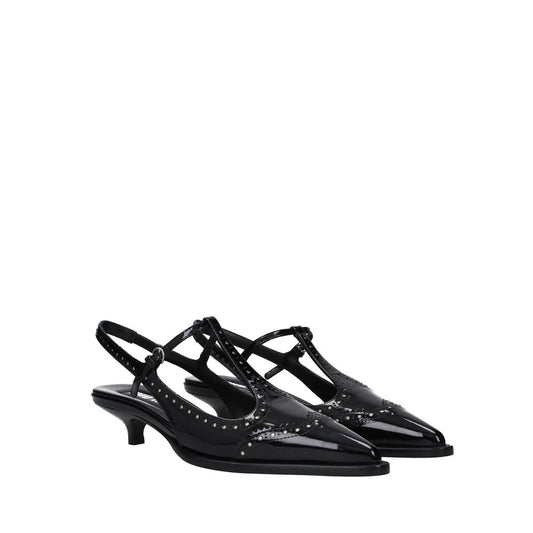 Black Calfskin High Heel Pumps