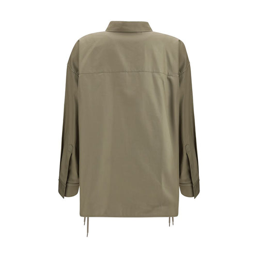 Beige Cotton Dress Shirt