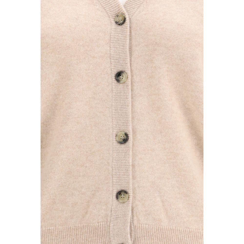 Beige Cashmere Cardigan