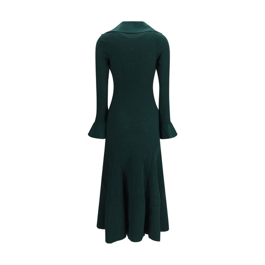 Bicolor Viscose Casual Dress