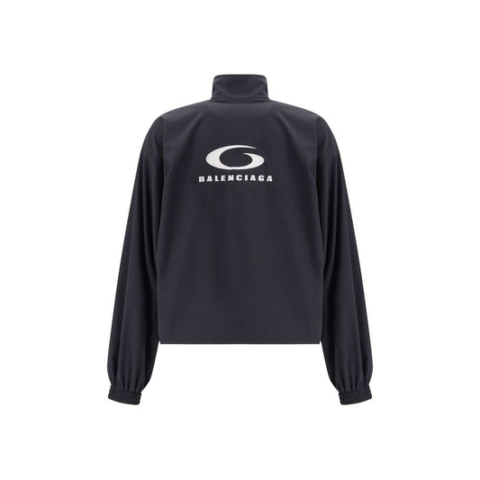 Black Polyester Shell Jacket