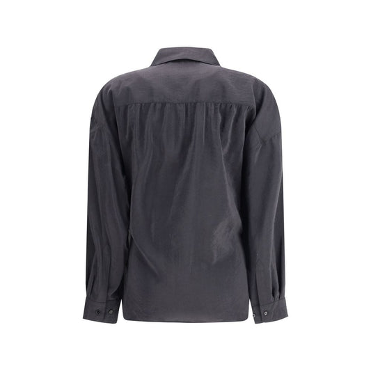 Black Silk Dress Shirt