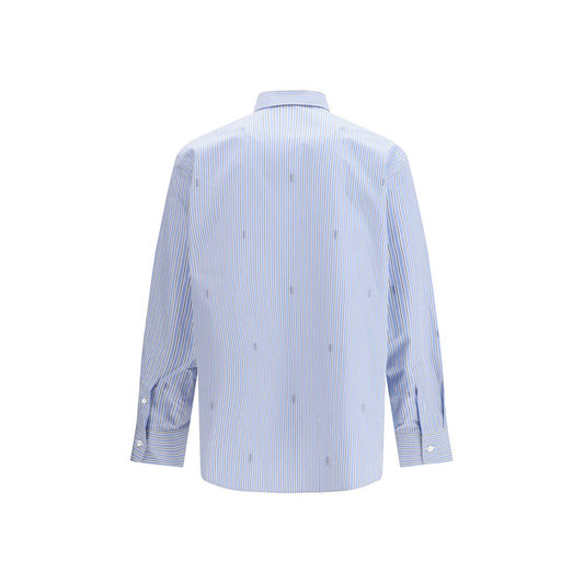 Blue Cotton Pattern Shirt
