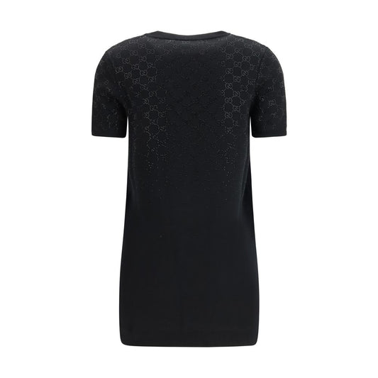 Black Wool Oves Aries Casual Dress