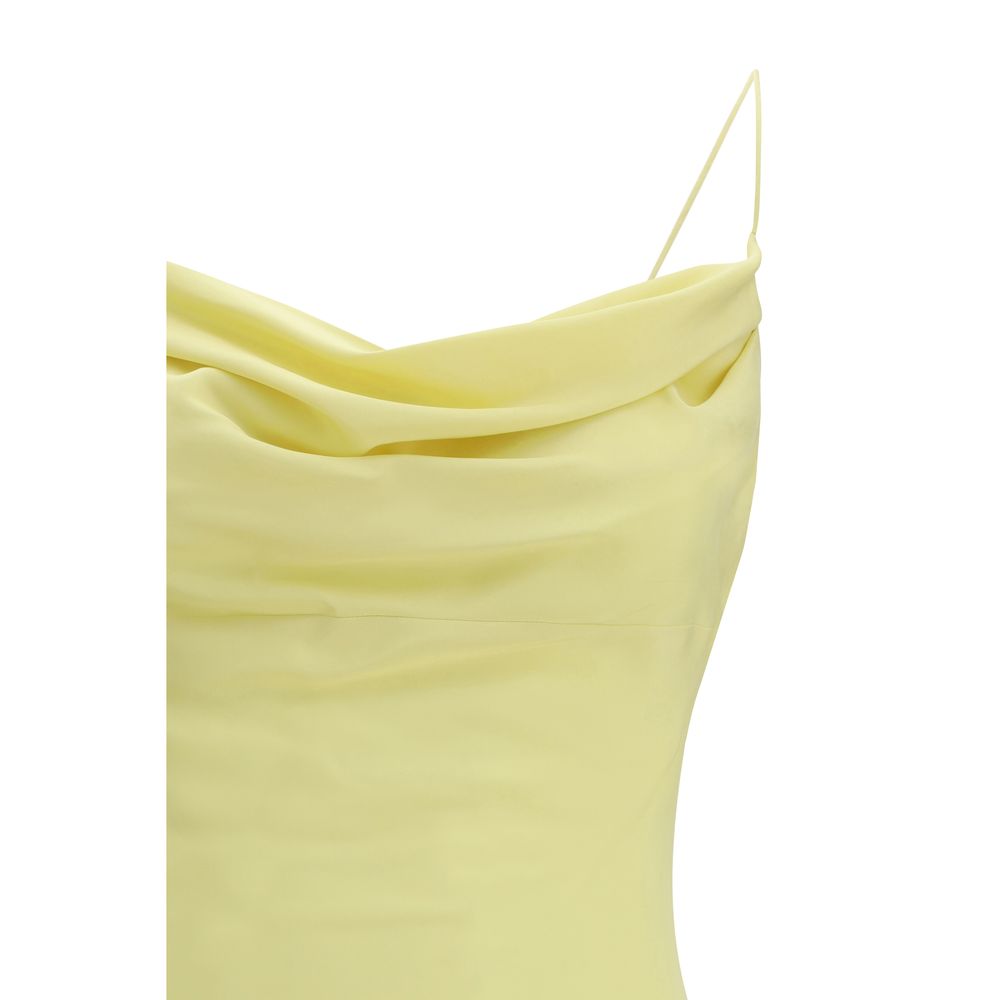 Bicolor Silk Casual Dress
