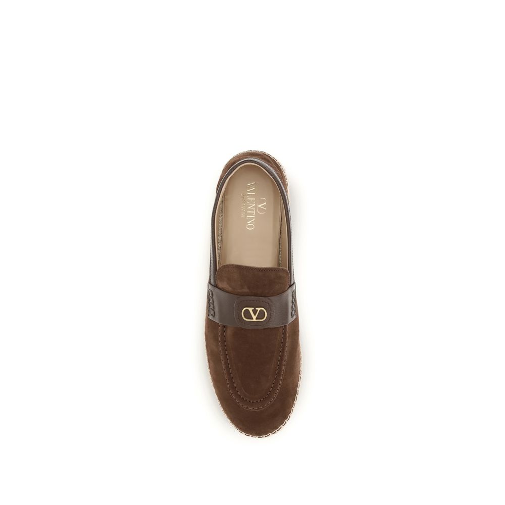 Brown Calf Leather Bos Taurus Espadrilles