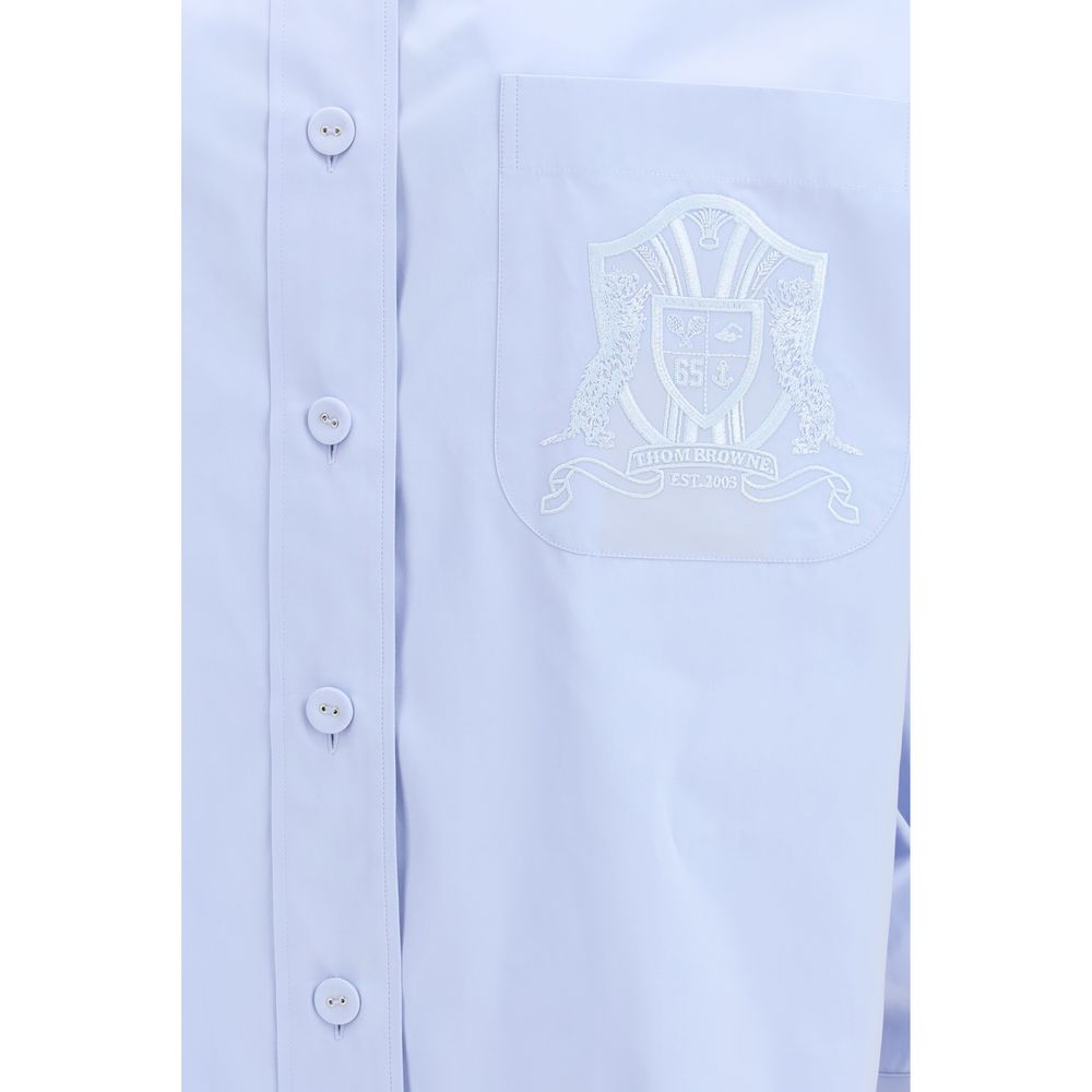 Blue Cotton Pattern Shirt
