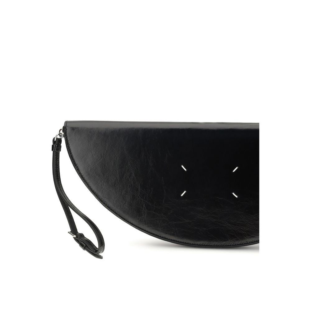 Black Calf Leather Bos Taurus Clutch Bag