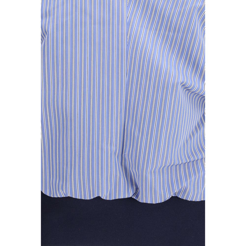 Blue Polyester Pattern Shirt