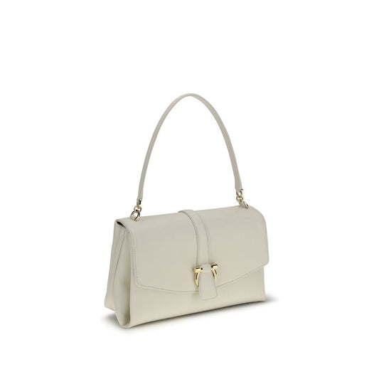 White Calf Leather Bos Taurus Shoulder Bag