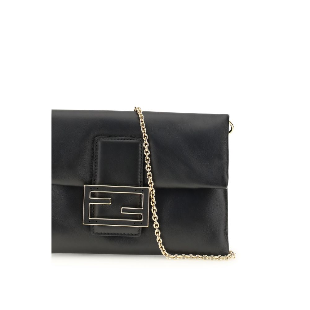 Black Calf Leather Bos Taurus Clutch Bag