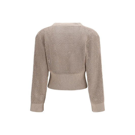 Beige Cotton Cardigan
