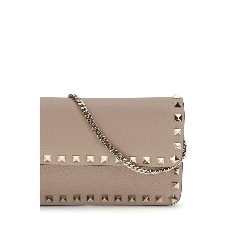 Beige Calf Leather Bos Taurus Wallet