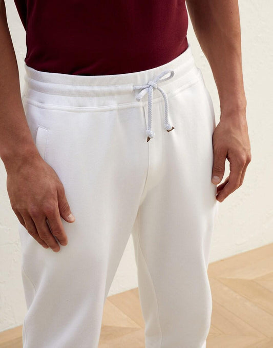 White Cotton Joggers (Workout Pants)