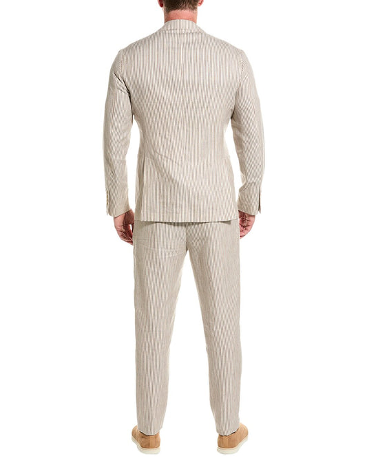 Brown Linen Two-Piece Suit