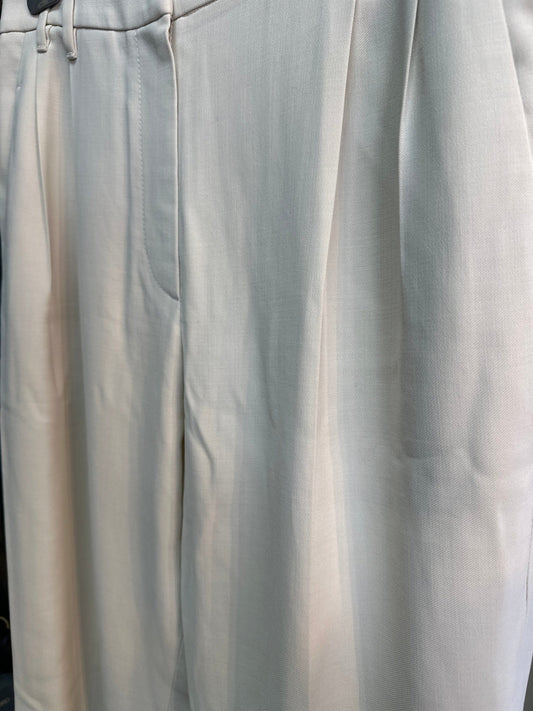 White Viscose Casual Pants