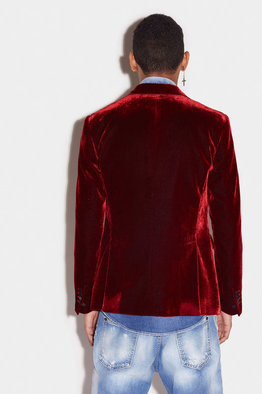 Burgundy Fibres Blazer