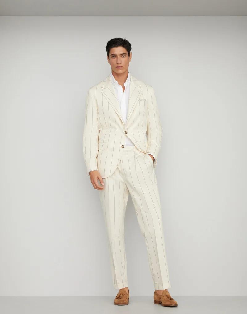 Bicolor Wool Two-Piece Suit