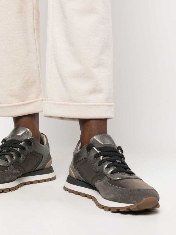 Beige Cotton Casual Pants