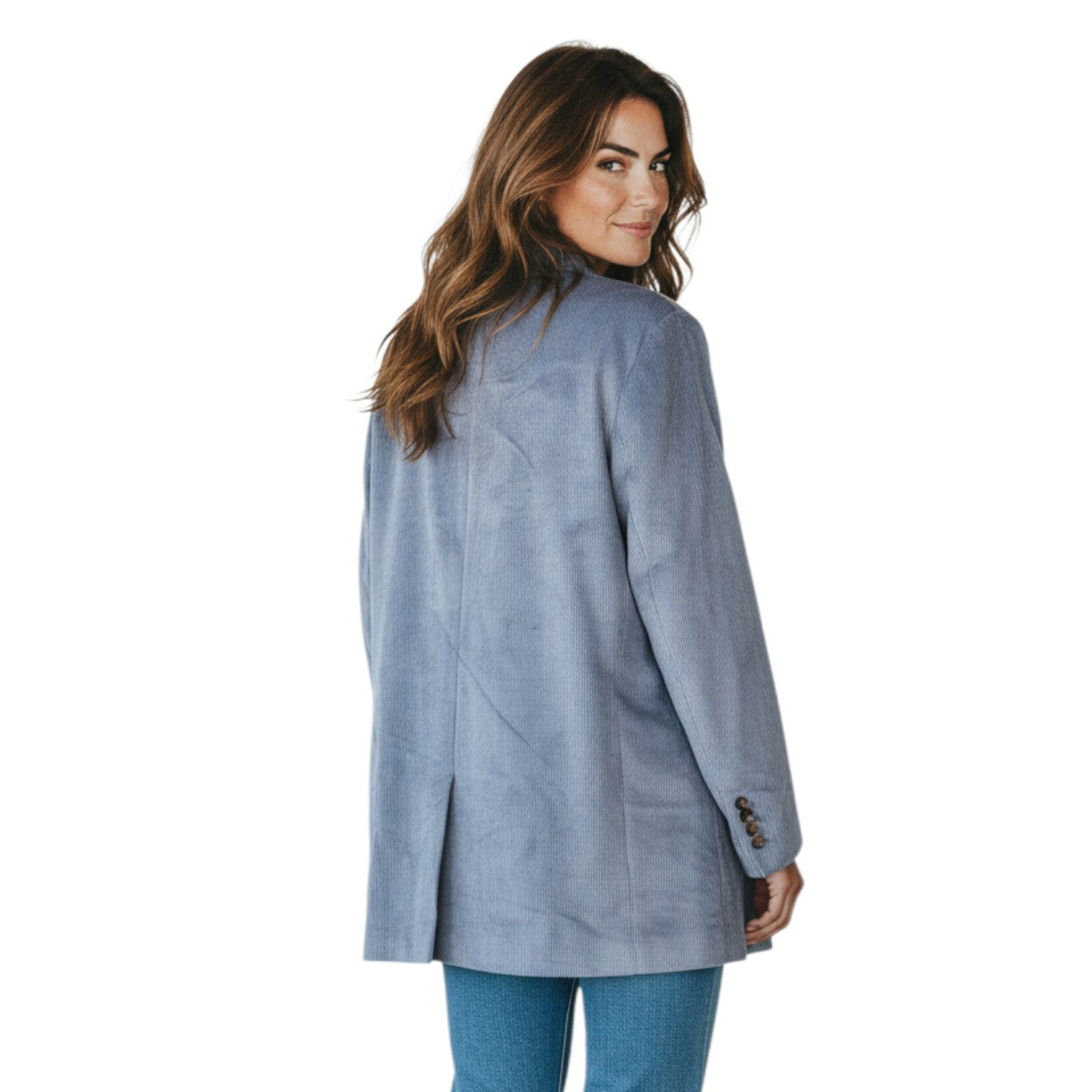 Blue Viscose Coat