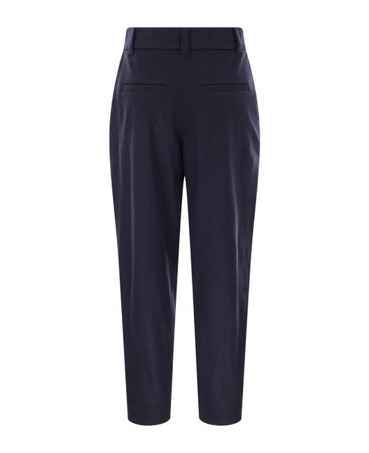 Blue Cashmere Casual Pants