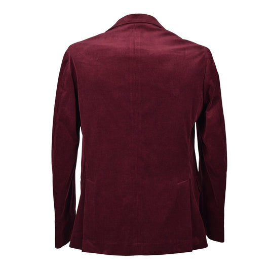 Burgundy Cotton Blazer