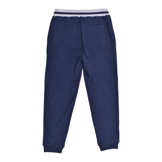 Blue Cotton Joggers (Workout Pants)