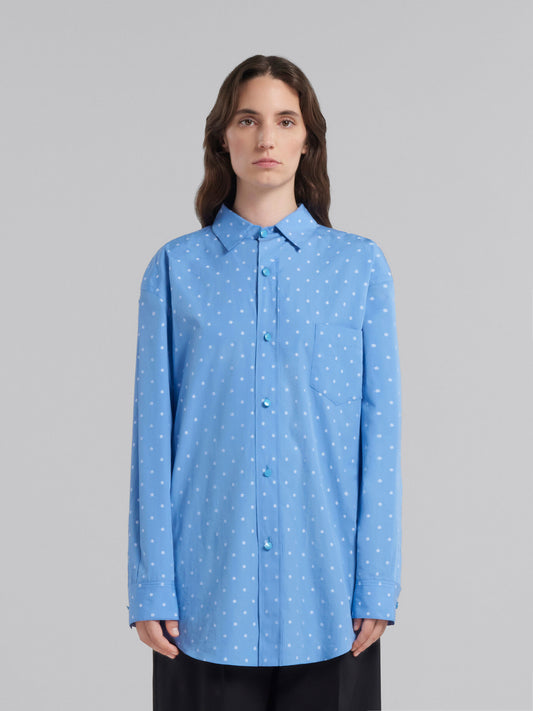 Blue Fibres Pattern Shirt