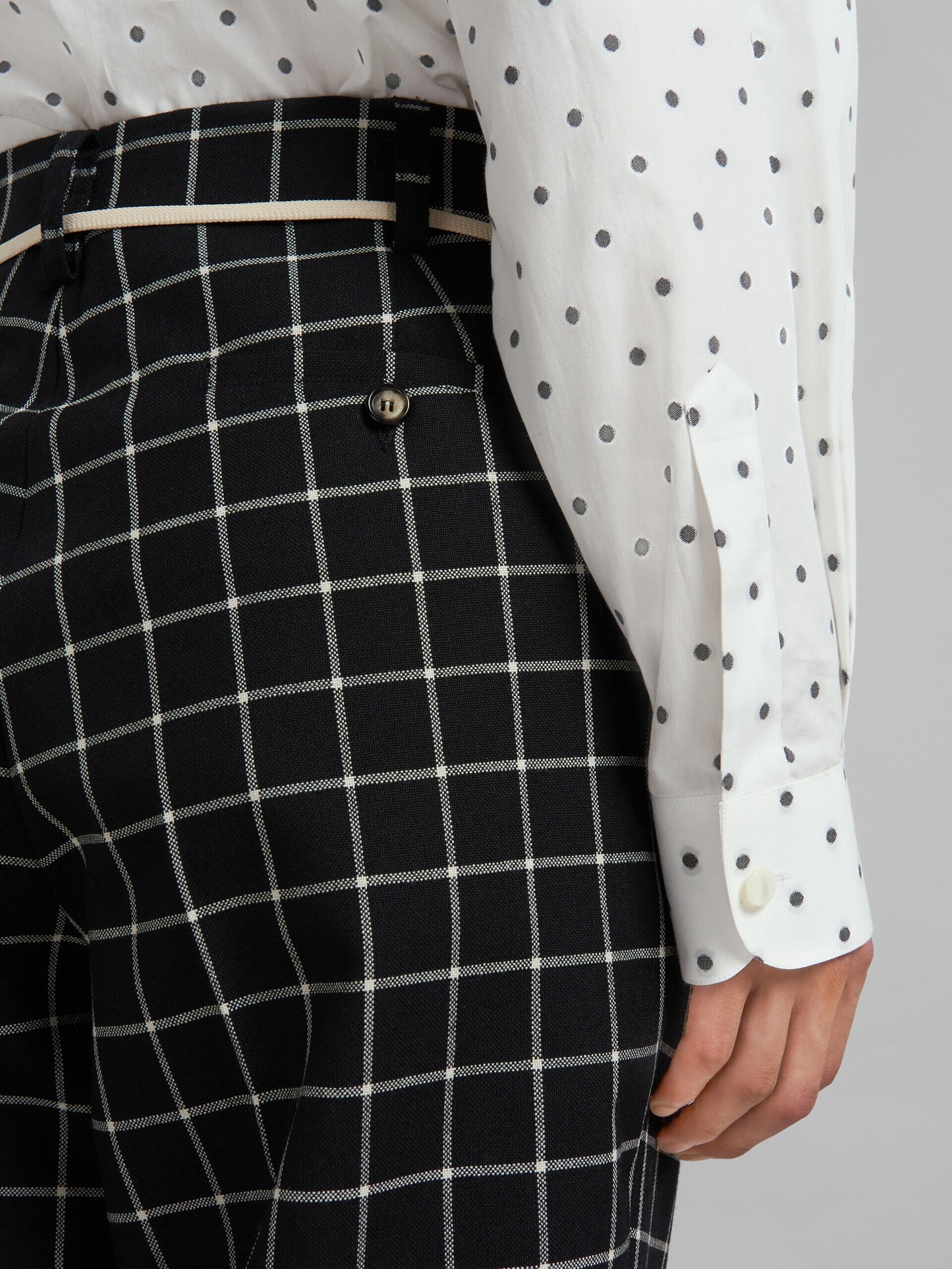 Black Fibres Casual Pants