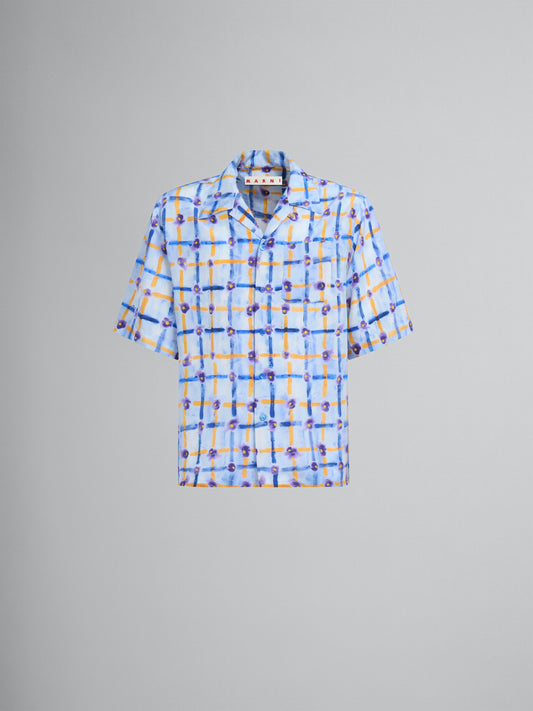 Blue Fibres Pattern Shirt