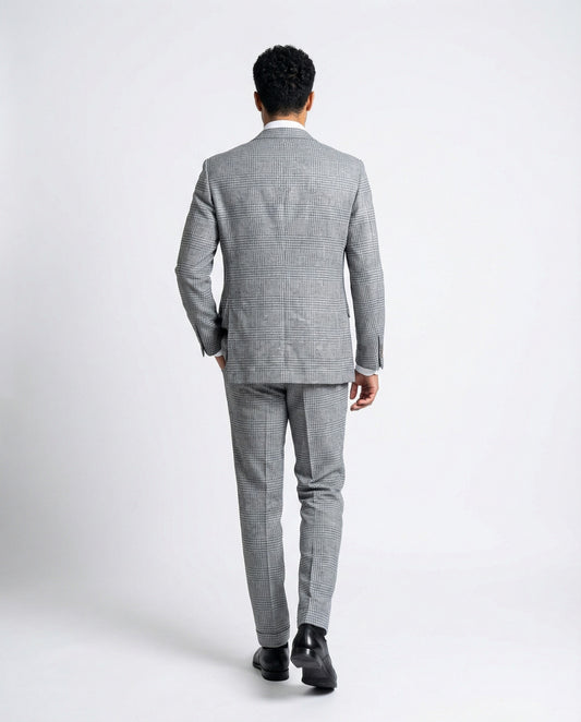 Light Blue Wool Two-Piece Suit