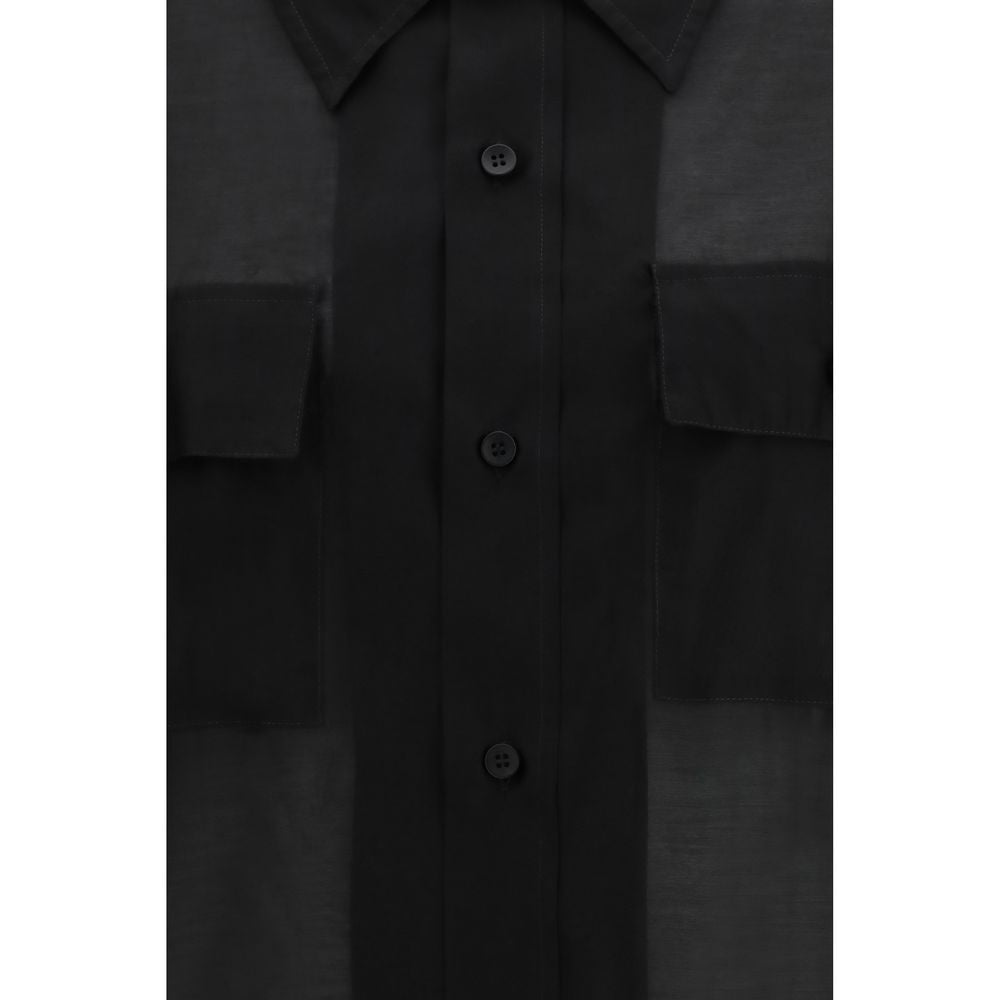 Black Lycra Dress Shirt