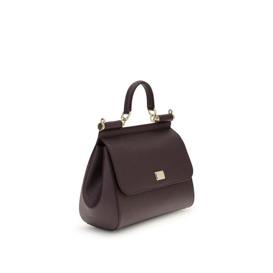 Bordeaux Calf Leather Bos Taurus Shoulder Bag