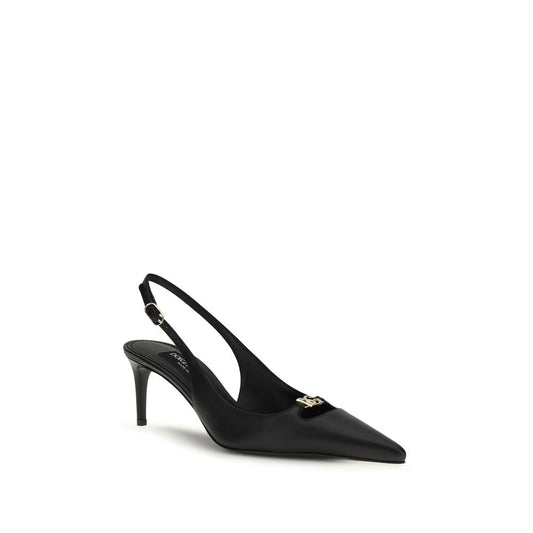 Black Calf Leather Bos Taurus High Heel Pumps