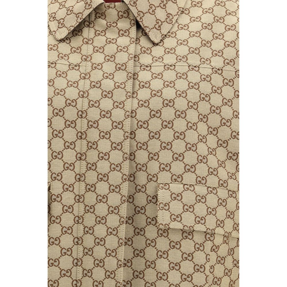 Beige Cotton Bomber