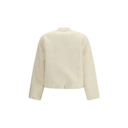Beige Cotton Bomber