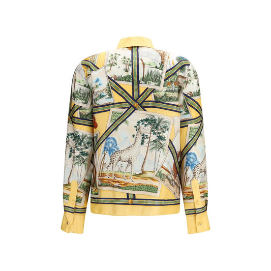Bicolor Silk Shirt