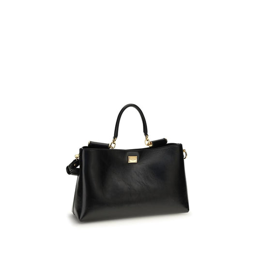 Black Calf Leather Bos Taurus Handbag
