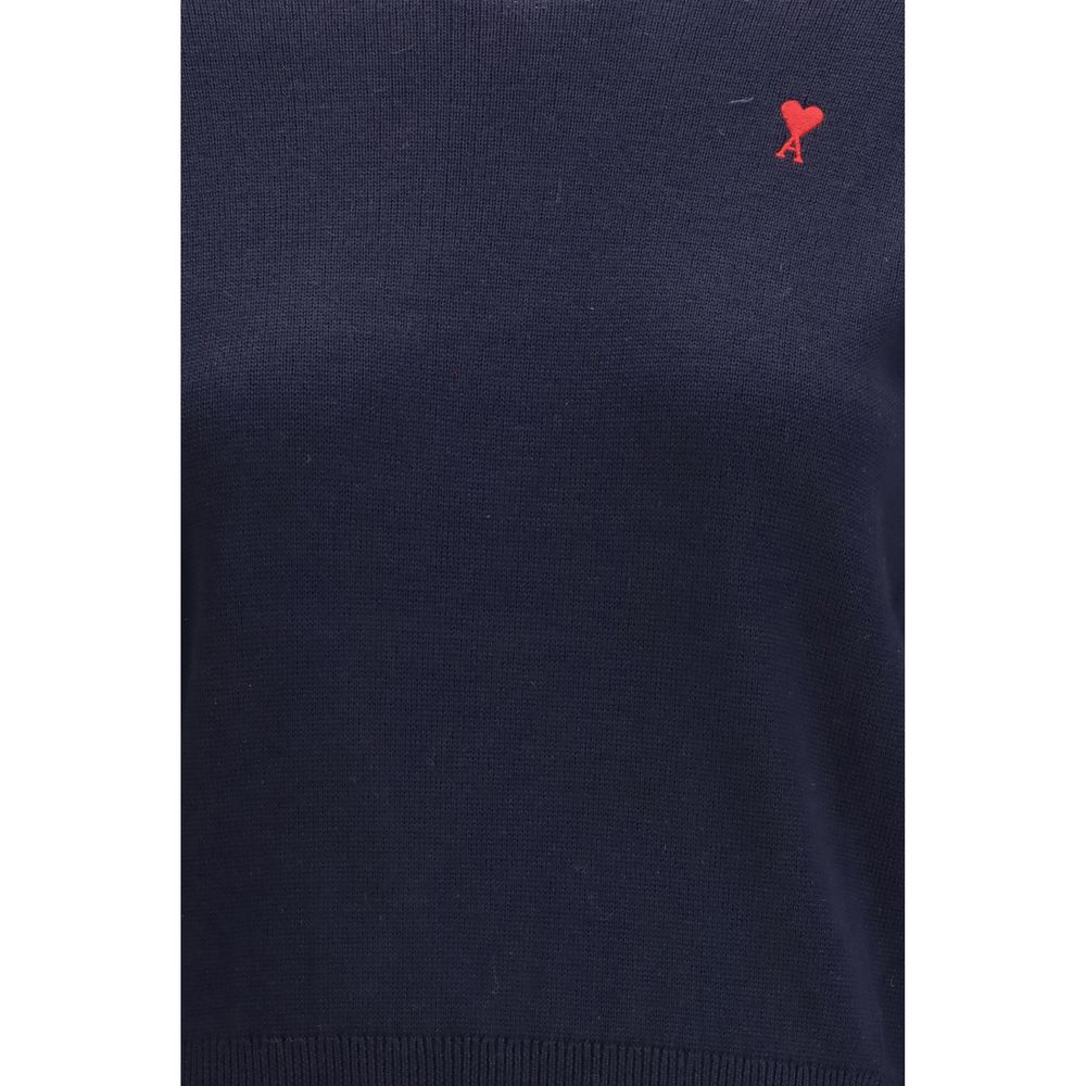 Blue Merino Wool Sweatshirt