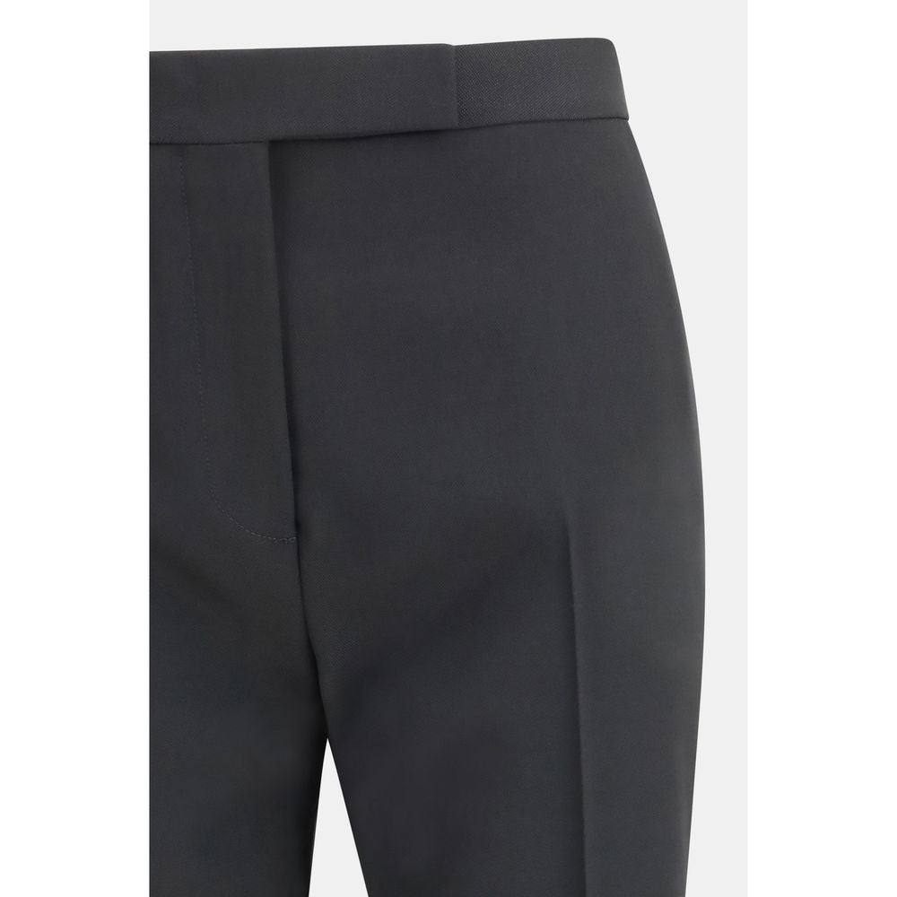 Black Fleece Wool Dress Pants
